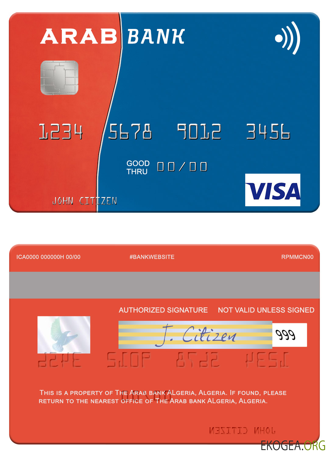 Carte visa Algérie Arab Bank Algérie